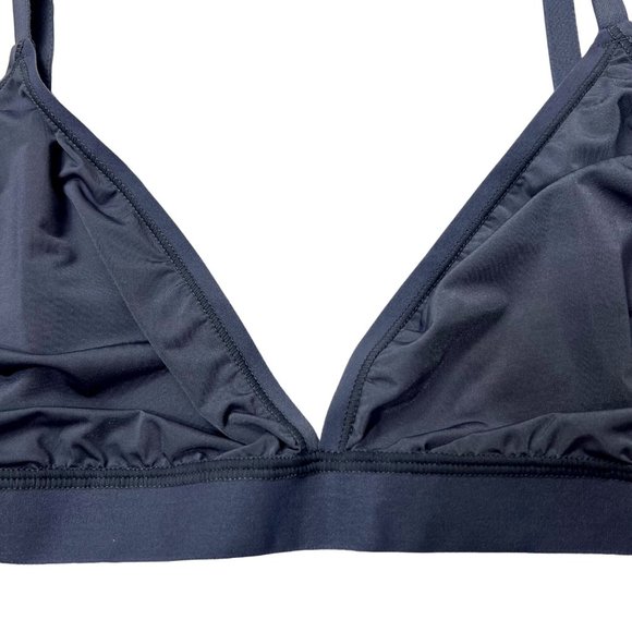 SKIMS Jelly Sheer Seamed Triangle‎ Bralette Steel Blue 4X - Picture 3 of 10